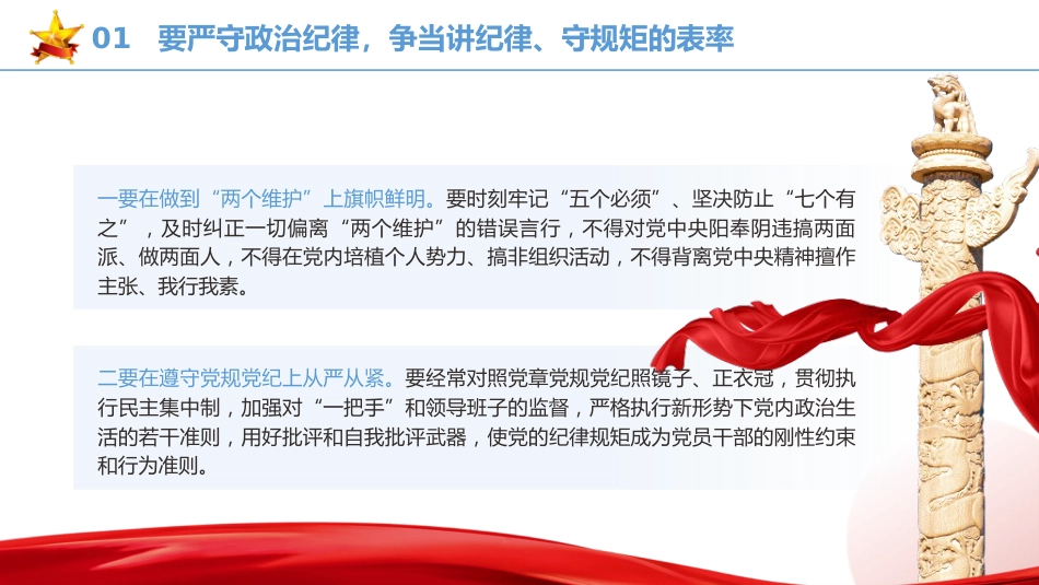 党纪党课ppt+讲稿：严守“六大纪律” 争当讲纪律、守规矩的表率（2900字，22张）_第4页