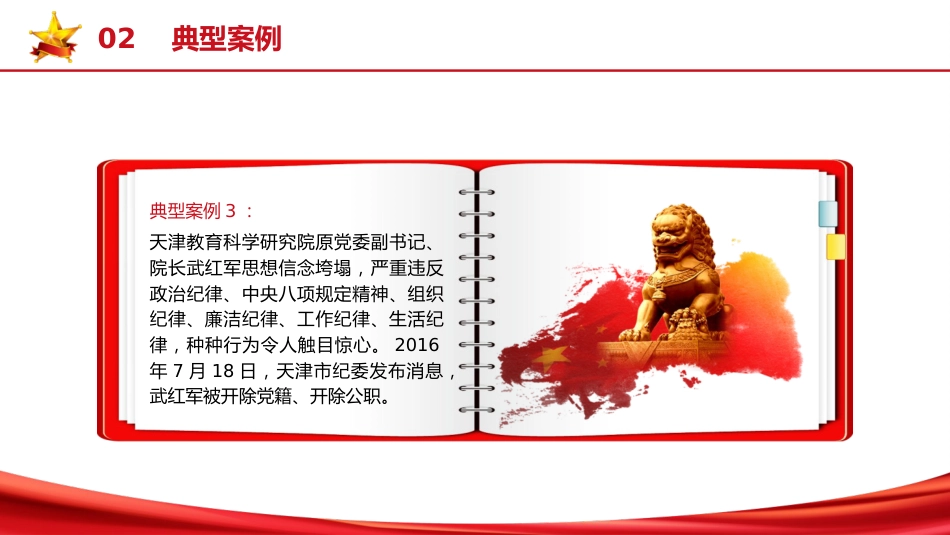 《纪律处分条例（党纪）》党课ppt+讲稿：第六章第49条违反政治纪律案例讲解（2600字，20张）_第8页