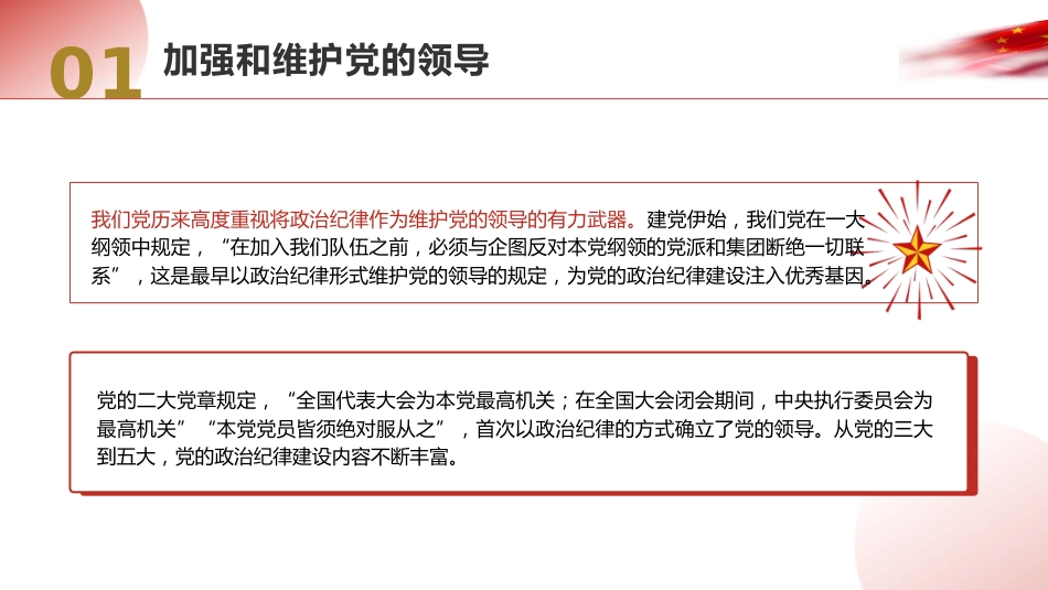 党纪党课ppt+讲稿:党史上的政治纪律建设党课(2800字,21张)_第5页