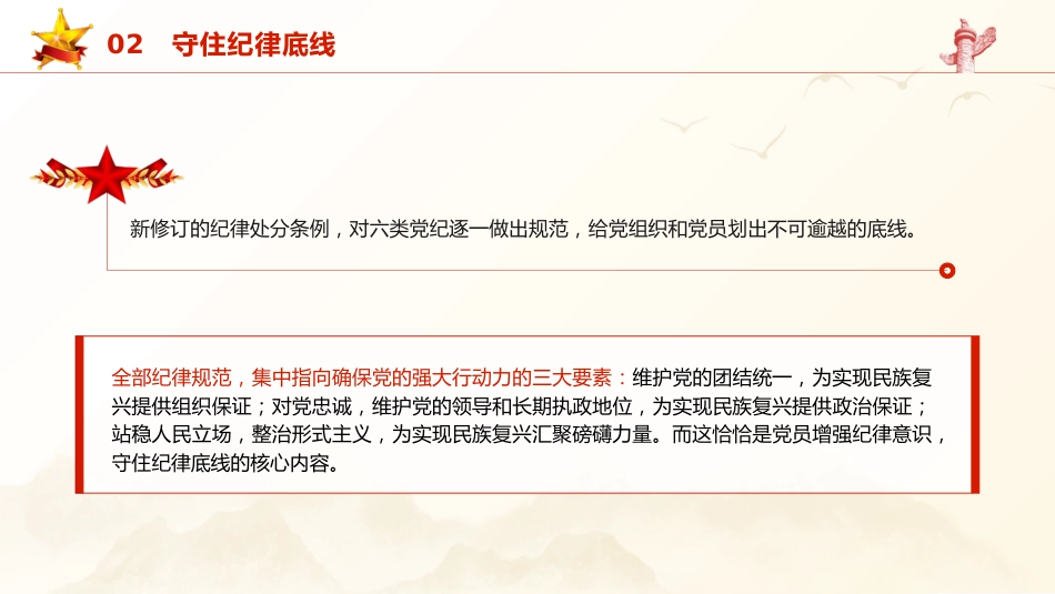 党纪党课ppt+讲稿:把握党纪学习教育的着力点(2600字,18张)_第9页