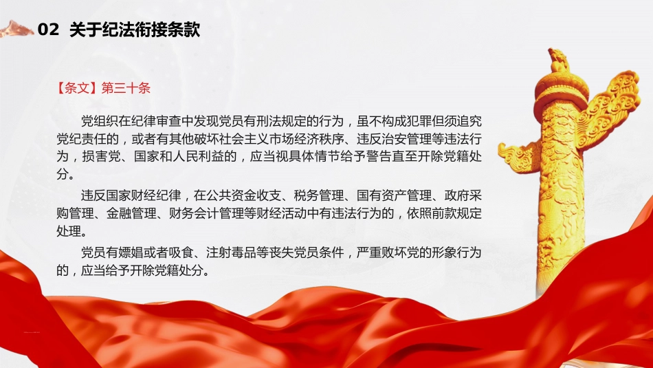 党课ppt+讲稿:《纪律处分条例》新增或修改重点条文解读(12000字,48张)_第9页