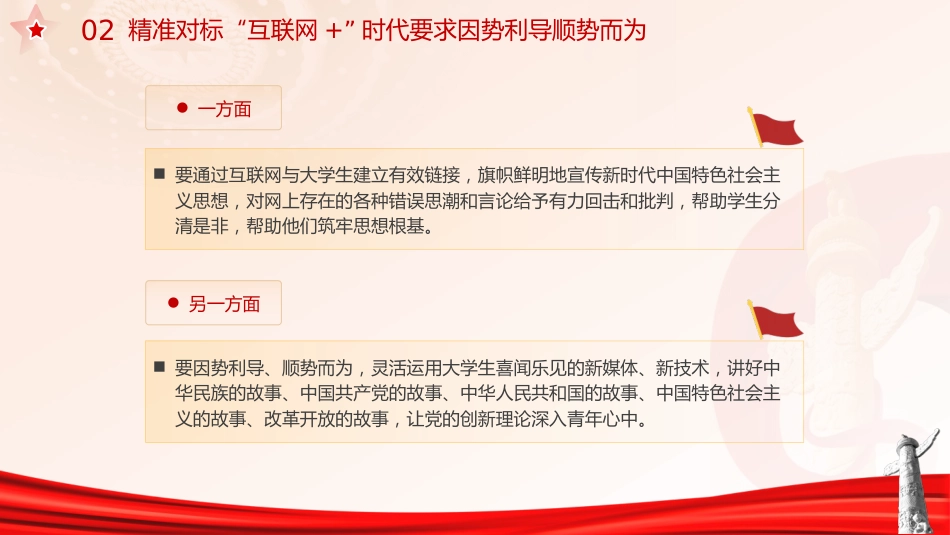 学校党课ppt+讲稿：立德树人 做好高校网络思政工作（2600字，17张）_第9页