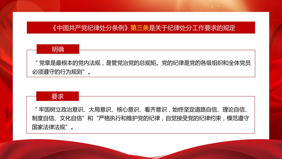党课ppt+讲稿:解读《纪律处分条例》(党纪)总则及修订的主要内容(9000字,57张)_第4页