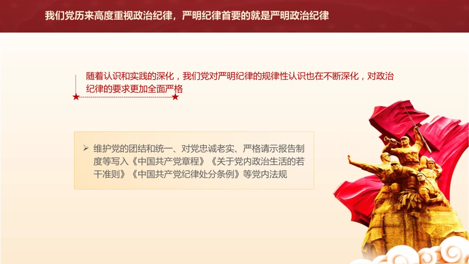 党纪学习教育党课ppt+讲稿:学条例 守党纪 严明政治纪律(4700字,30张)_第8页