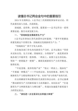 党课ppt+讲稿：读懂两会金句中的重要指引（2500字，16张）