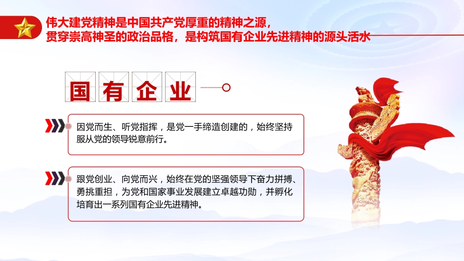 党课ppt+讲稿：从伟大建党精神汲取国企改革发展奋进力量（3800字，26张）_第8页