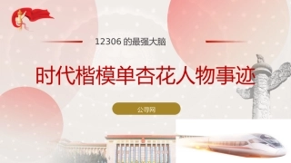 12306的最强大脑时代楷模单杏花人物事迹PPT课件