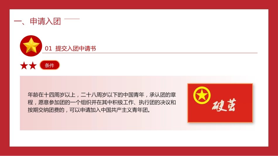 团课培训ppt+讲稿：如何入团及发展团员入团流程讲解（3300字，32张）_第7页