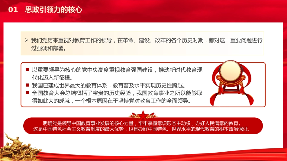 党课ppt+讲稿：学习全国教育大会精神 构建思政引领力（2700字，17张）_第5页