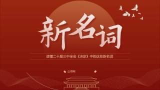 三中全会《决定》中的新名词解读专题党课ppt+讲稿（4400字，21张）