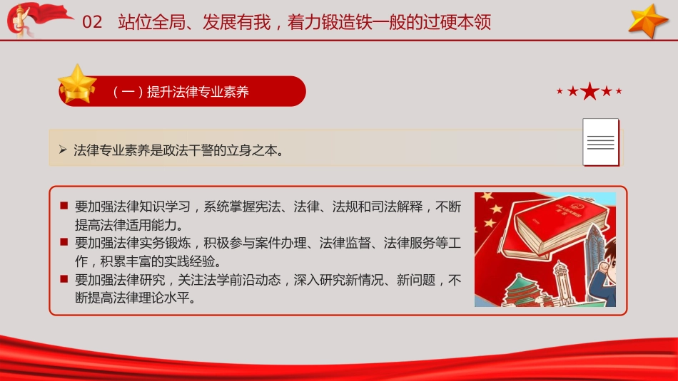 党课ppt+讲稿:筑牢政治忠诚,锻造四个铁一般政法铁军(2400字,21张)_第9页