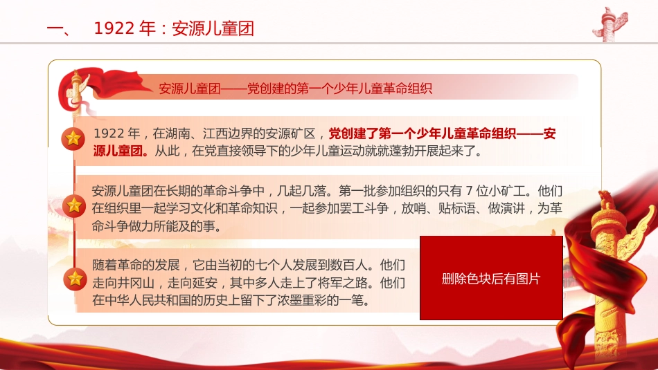 团课ppt+讲稿：少先队发展史（2200字，12张）_第4页