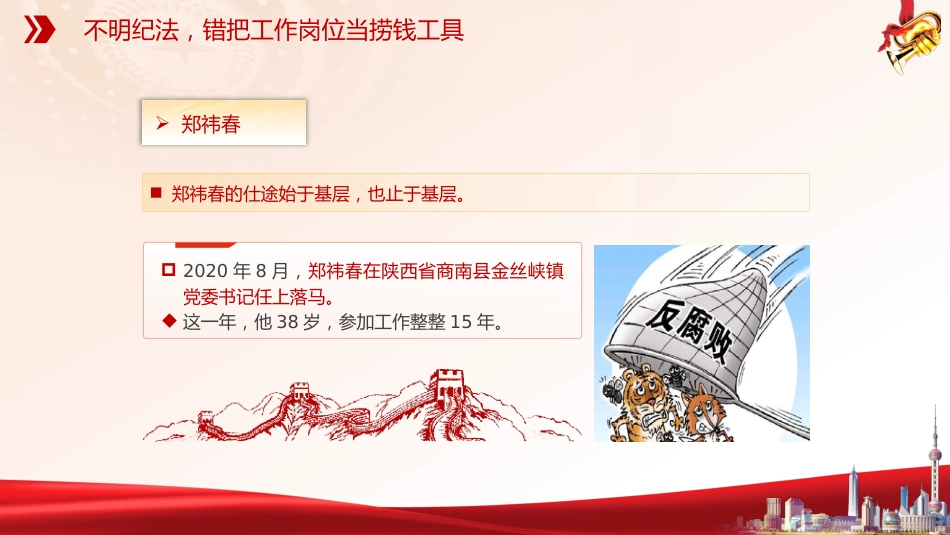 年轻干部违纪违法现象案例廉政党课ppt+讲稿:第一粒扣子为何错位(4100字,30张)_第5页