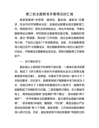 第二批主题教育开展情况总结汇报（司法5700字）