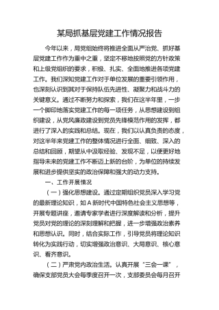 抓基层党建工作情况报告（2500字总结）
