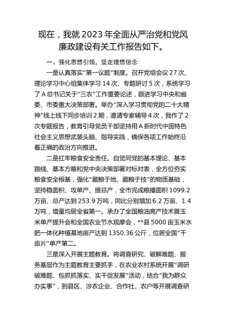 个人全面从严治党和党风廉政建设工作总结报告2800字（述责述廉）
