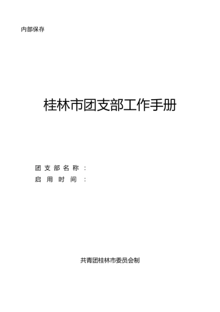 团支部工作手册