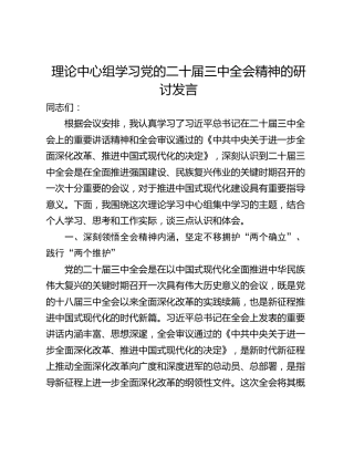 理论中心组学习党的二十届三中全会精神的研讨发言_1