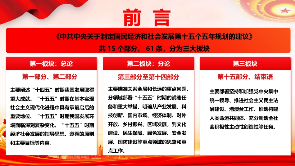 《关于制定国民经济和社会发展第十五个五年规划的建议》学习党课ppt+讲稿（2万字，150张，十五五）_第3页
