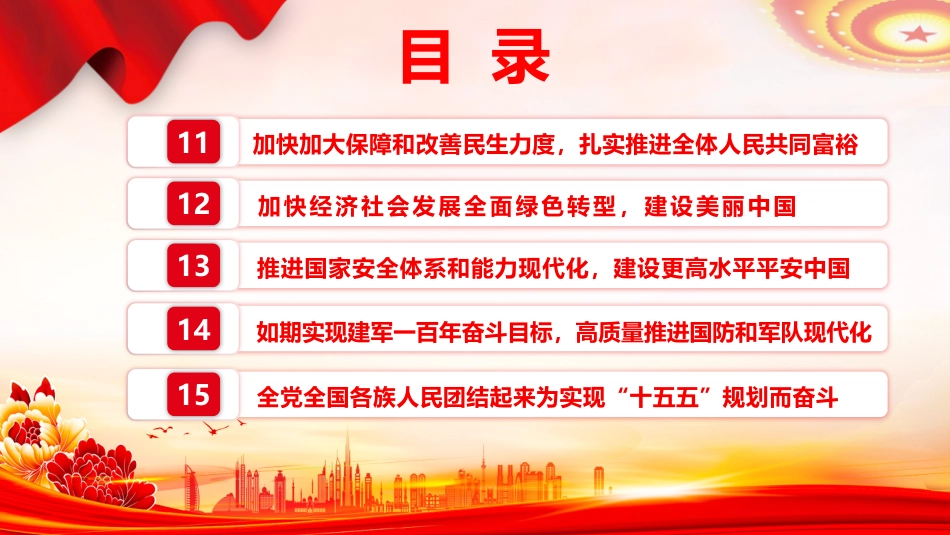 《关于制定国民经济和社会发展第十五个五年规划的建议》学习党课ppt+讲稿（2万字，150张，十五五）_第6页