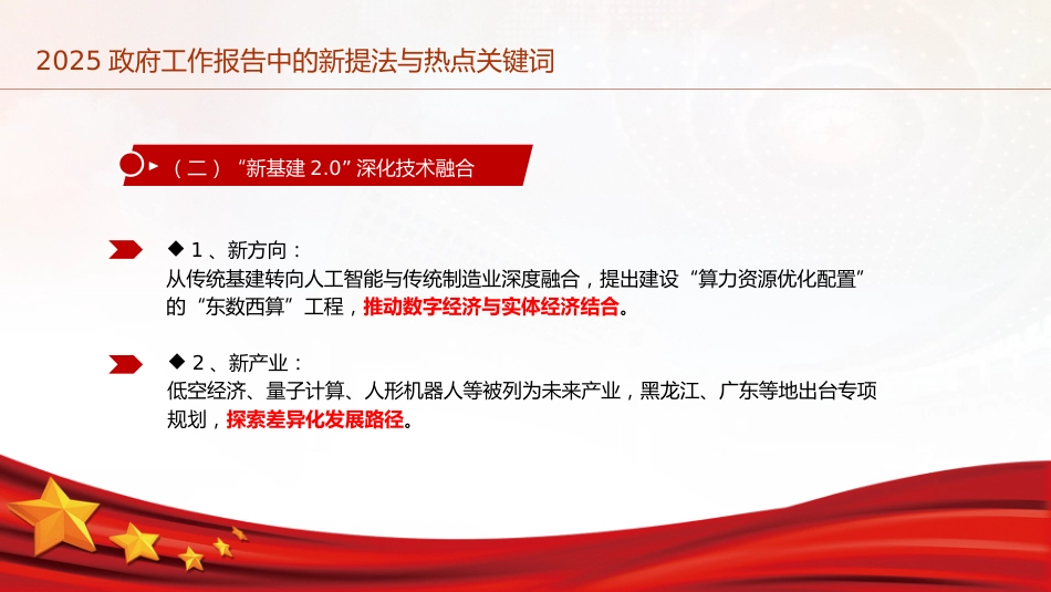 两会党课ppt+讲稿:2025年政府工作报告中的新提法与热点关键词(1500字,13张)_第4页