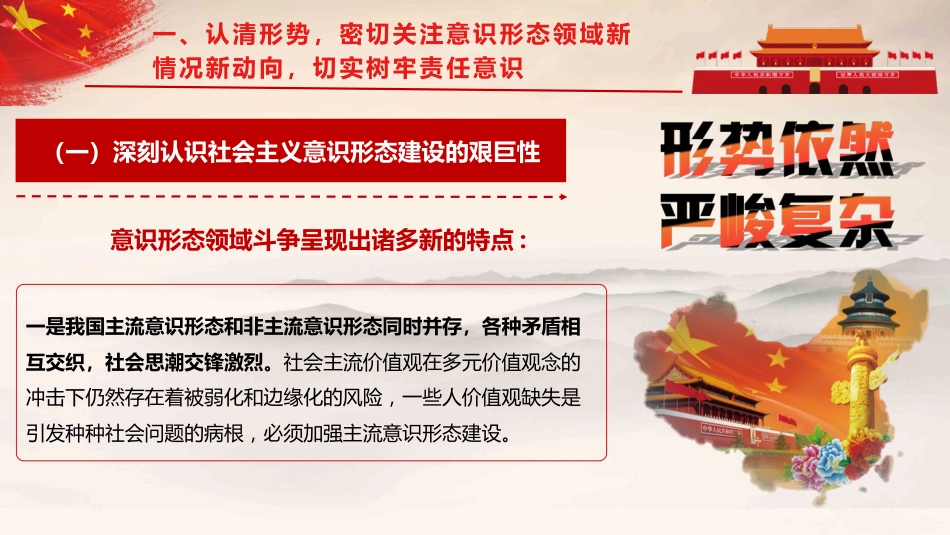 党课ppt+讲稿:认清形势,压实责任,推动意识形态工作落到实处(5800字,37张)_第7页