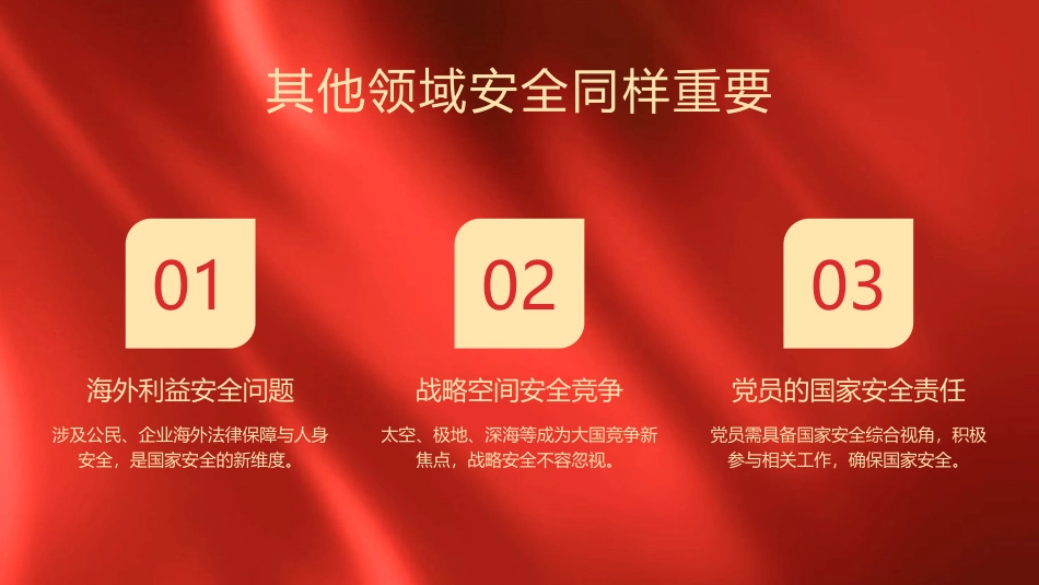 党课ppt+讲稿:坚持总体国家安全观,树牢党员责任和担当(6700字,28张)_第9页