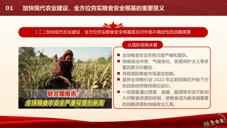 解读《乡村全面振兴规划(2024-2027年)》党课ppt+讲稿:加快现代农业建设 全方位夯实粮食安全根基(5800字,30张)_第7页