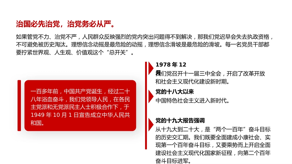 党课ppt+讲稿:新时代党的建设工作的实践与创新发展(7800字,24张)_第4页