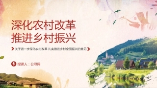 2025年中央一号文件要点及全文解读党课ppt+讲稿（8600字，30张，乡村振兴）