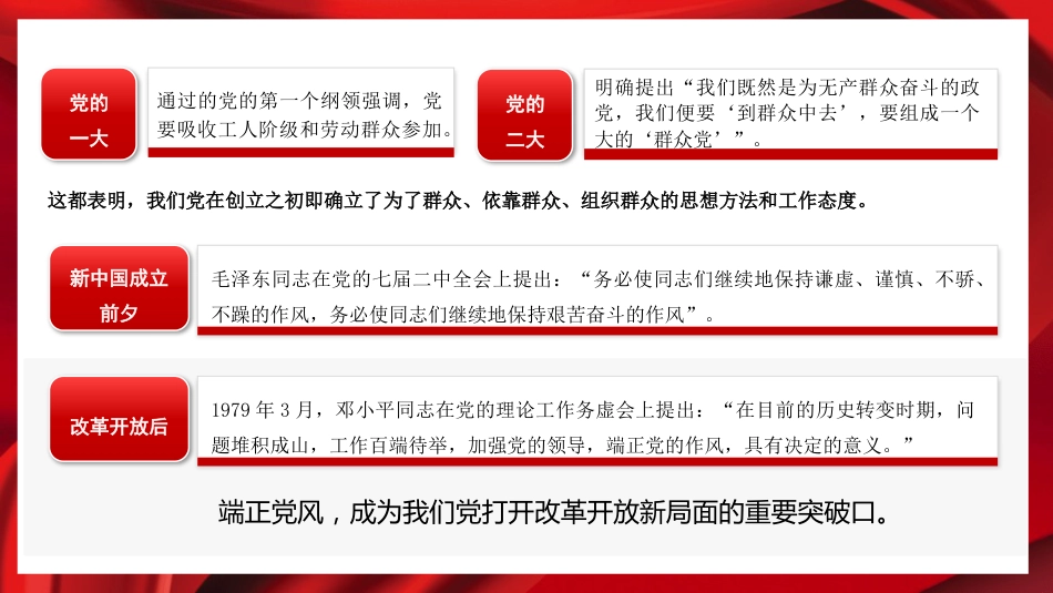 党课ppt+讲稿:党的作风建设是全面从严治党的重要组成部分(12000字,28张)_第4页