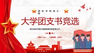 大学团支书竞选ppt