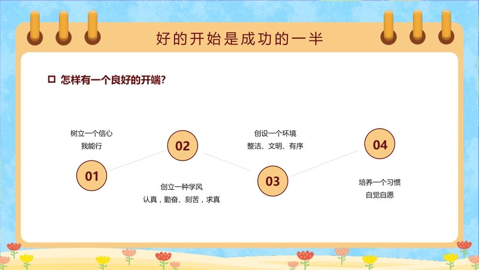 PPT：卡通开学季开学第一课主题班会_第5页