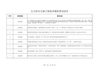 乡镇（街道）履行职责事项清单14