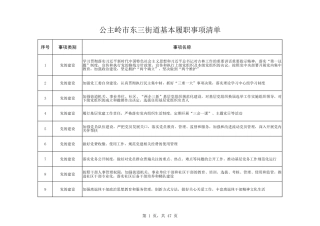 乡镇（街道）履行职责事项清单8