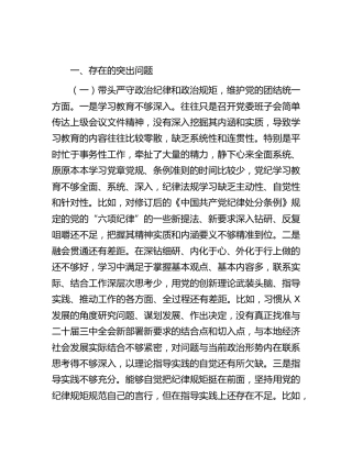 个人四个带头生活会31