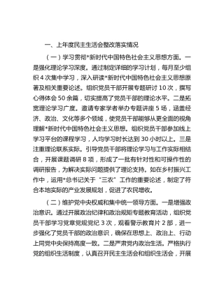 个人四个带头生活会26