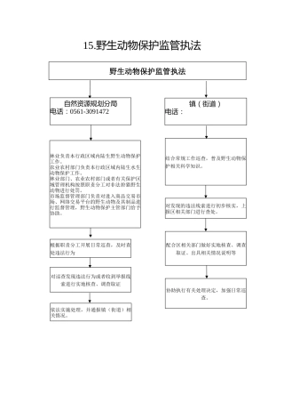 15.自然资源规划分局--野生动物保护监管执法