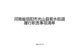 河南乡镇履职清单5