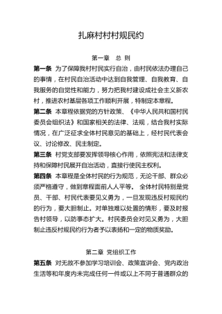村规民约 (1)
