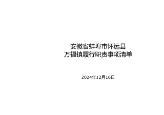 乡镇履职事项清单（三张清单+个性事项）