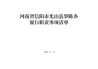 河南乡镇履职清单3