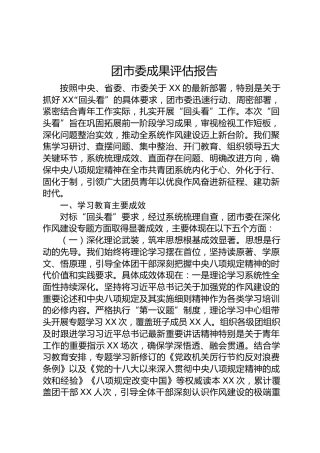 团市委八项规定精神学习教育“回头看”专题成果评估报告8400字