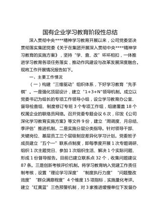 国企公司八项规定精神学习教育阶段性总结2600字