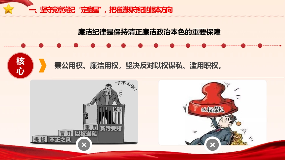 党课ppt+讲稿：纪律为纲 规矩为尺 争当基层党员干部遵规守纪 “排头兵”（10000字,50张）_第10页
