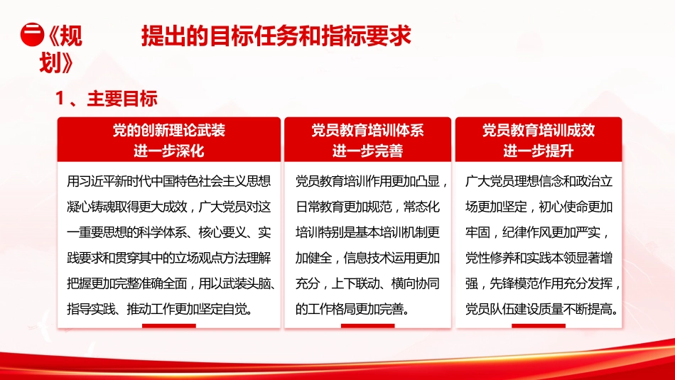 党课ppt+讲稿：《全国党员教育培训工作规划（2024－2028年）》解读（3700字,24张）_第10页