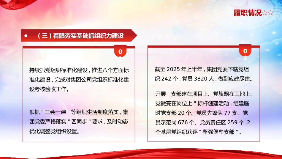 国企公司书记抓党建工作述职报告ppt模板_第8页