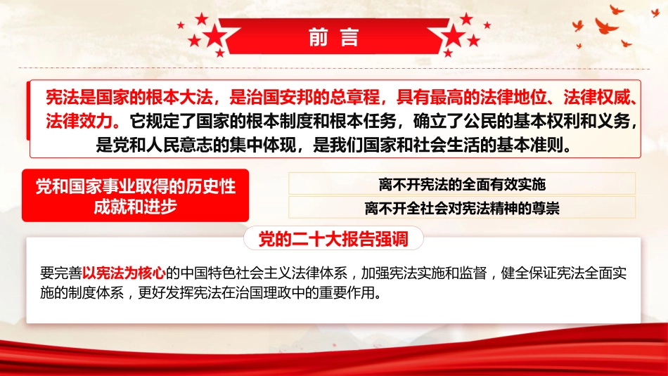 党课ppt+讲稿:大力弘扬宪法精神,进一步筑牢法治基石(9100字,48张)_第2页