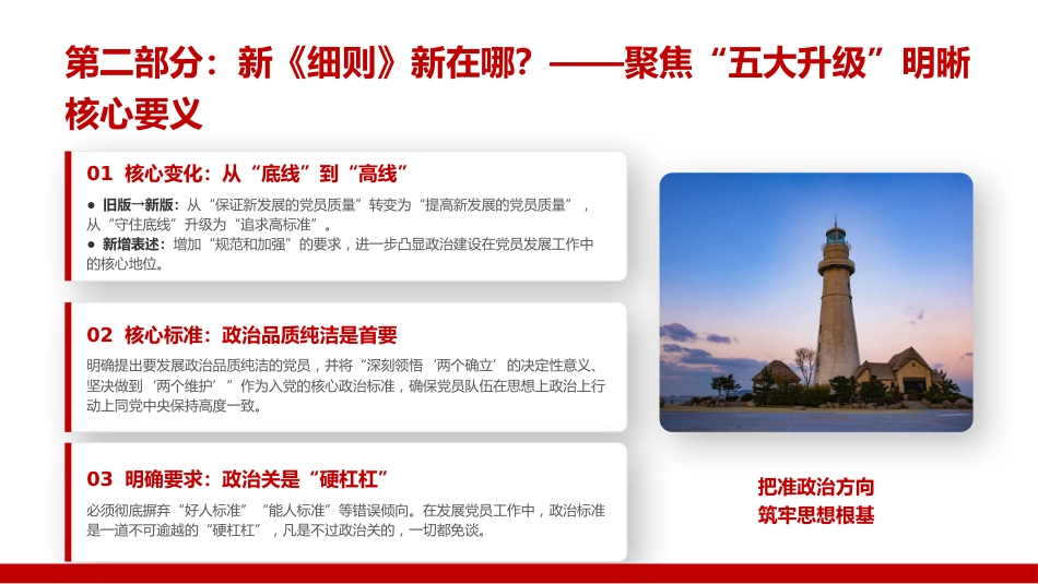 党课PPT:学习贯彻新修订《中国共产党发展党员工作细则》,把好“入口关”锻造新时代先锋队伍_第10页