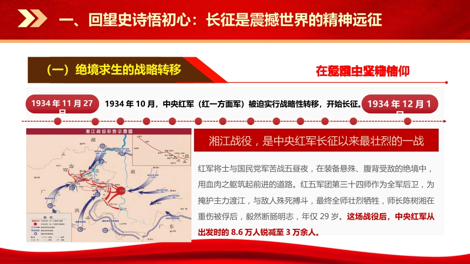 党课ppt+讲稿：赓续长征精神，走好新时代新征程（13000字，44张）_第6页